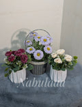Flower & Basket Collection: A Handcrafted 3-Product Combo