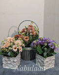 Flower & Basket Collection: A Handcrafted 3-Product Combo
