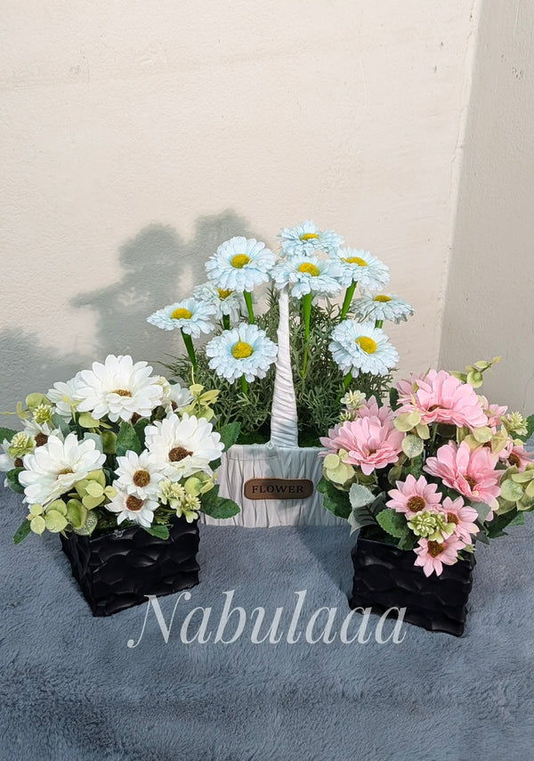 Flower & Basket Collection: A Handcrafted 3-Product Combo