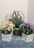 Flower & Basket Collection: A Handcrafted 3-Product Combo